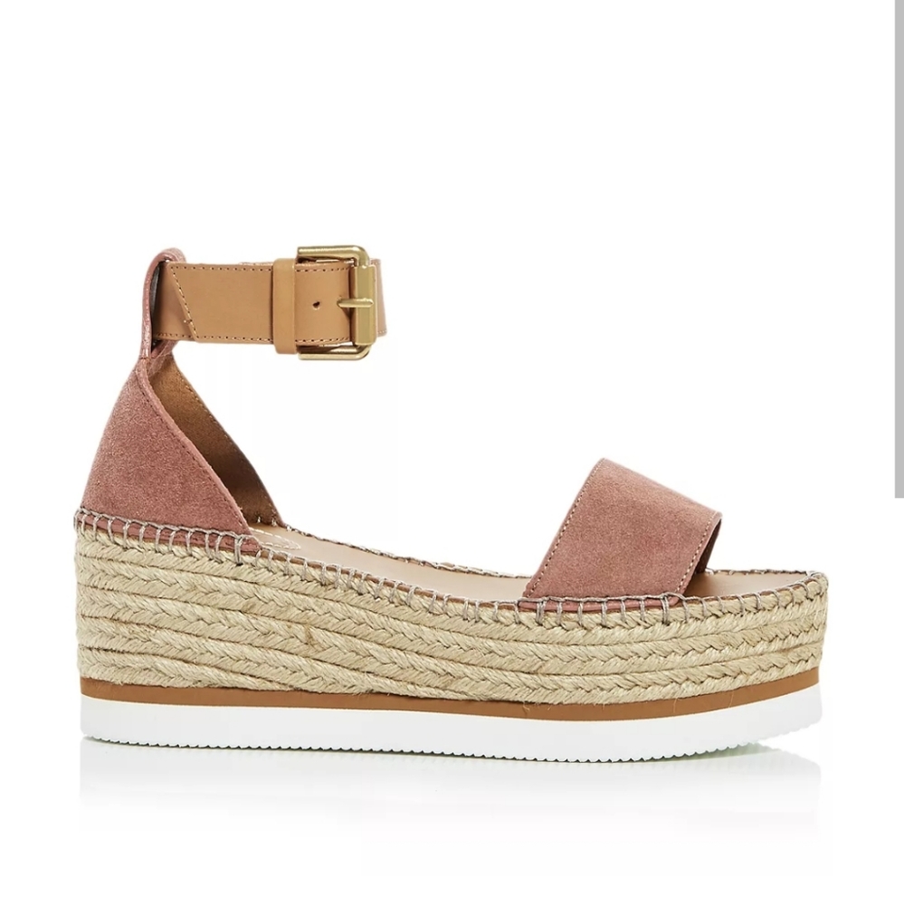See by Chloe Gln Platform Wedge Espadrille Sandals - Picture 4 of 7
